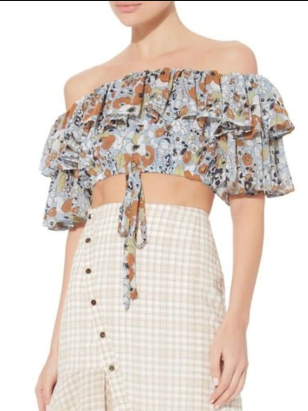 Alexis Adona Floral Crop Top Size XS